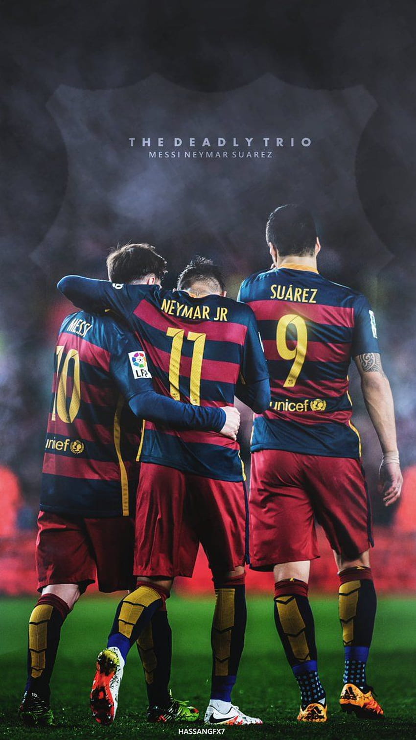 Msn Messi Neymar Suarez gepostet von Zoey Mercado, msn Barcelona HD-Handy-Hintergrundbild