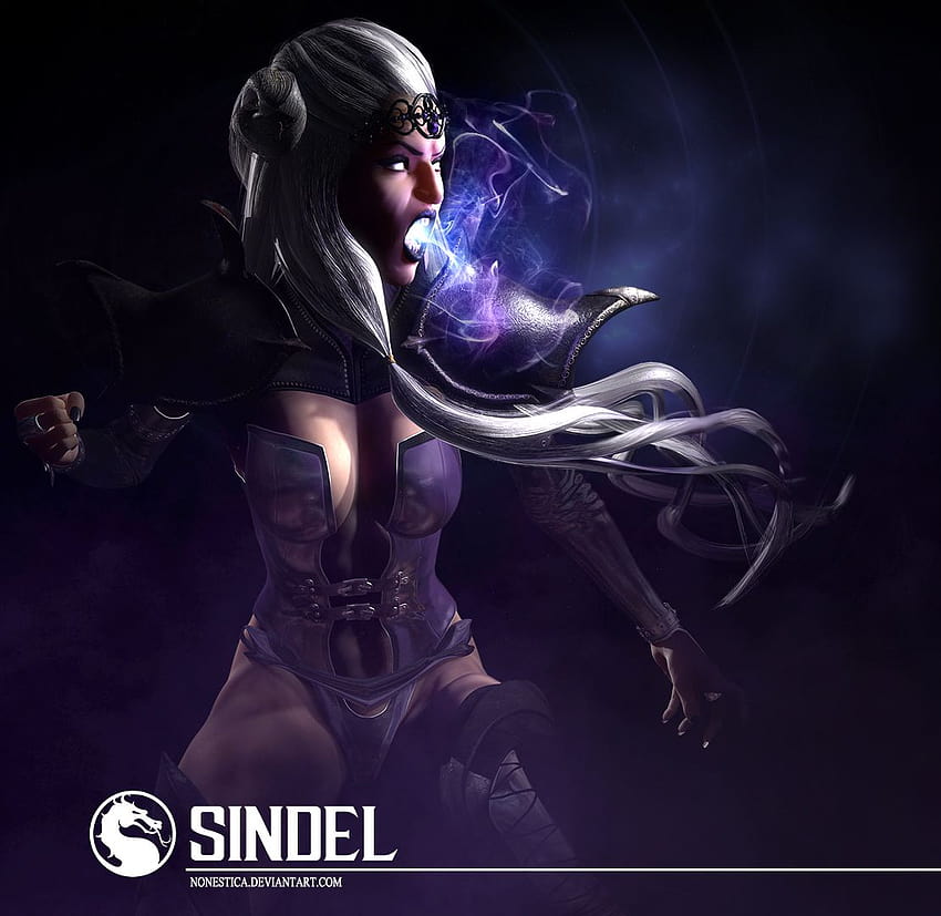 Queen Sindel X โดย Nonestica.deviantart บน @DeviantArt, mk11 sindel วอลล์เปเปอร์ HD