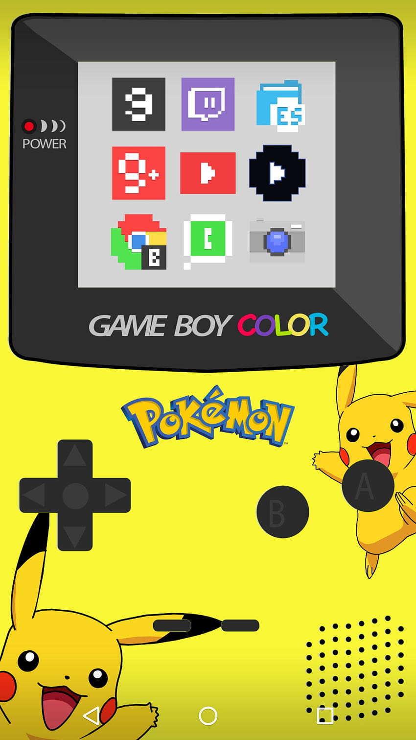7 Pokemon Gameboy, gameboy theme android HD phone wallpaper