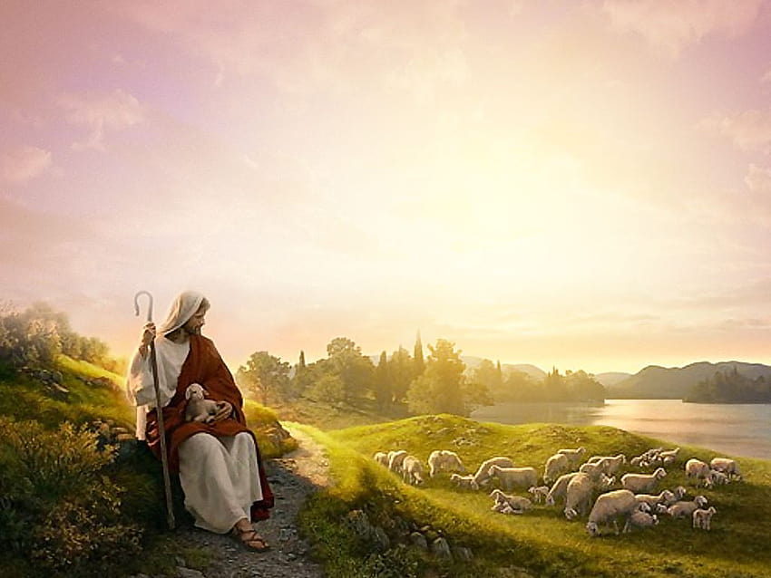 Исус, моят пастир, Исус пастир HD тапет