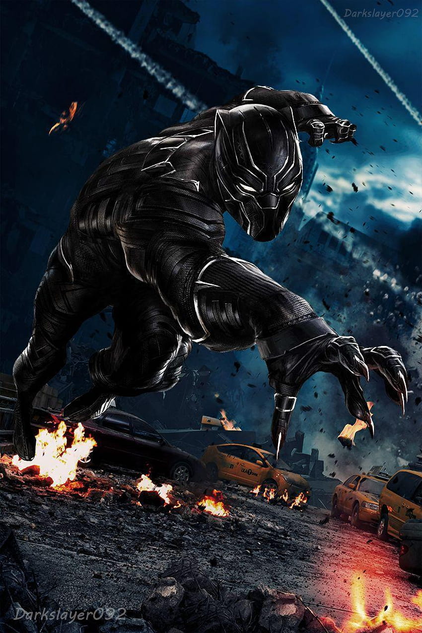 Black Panther, black panther marvel HD phone wallpaper
