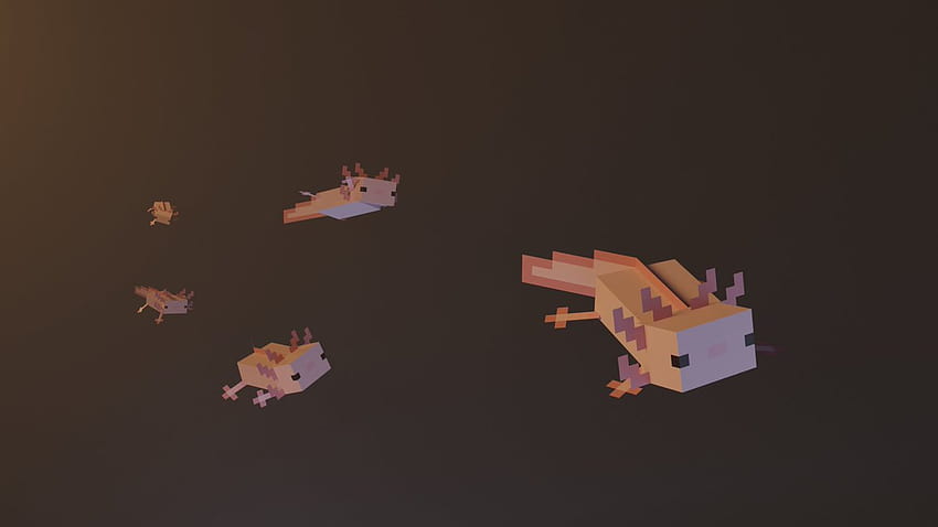 Minecraft Axolotl gepostet von Christopher Tremblay, Minecraft Axolotl HD-Hintergrundbild