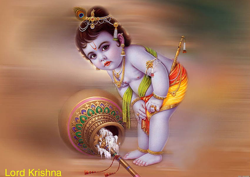 5 Natkhat Krishna, lord bal krishna HD wallpaper
