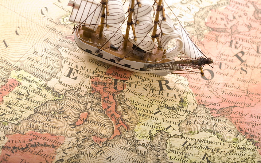peta, Kapal, Dunia, Bola Dunia, Lautan, Lanskap, Laut / dan Latar Belakang Seluler, peta laut Wallpaper HD