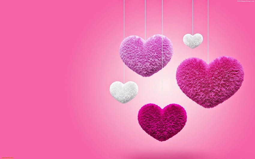 Download Valentines Heart Pillows Desktop Wallpaper  Wallpaperscom