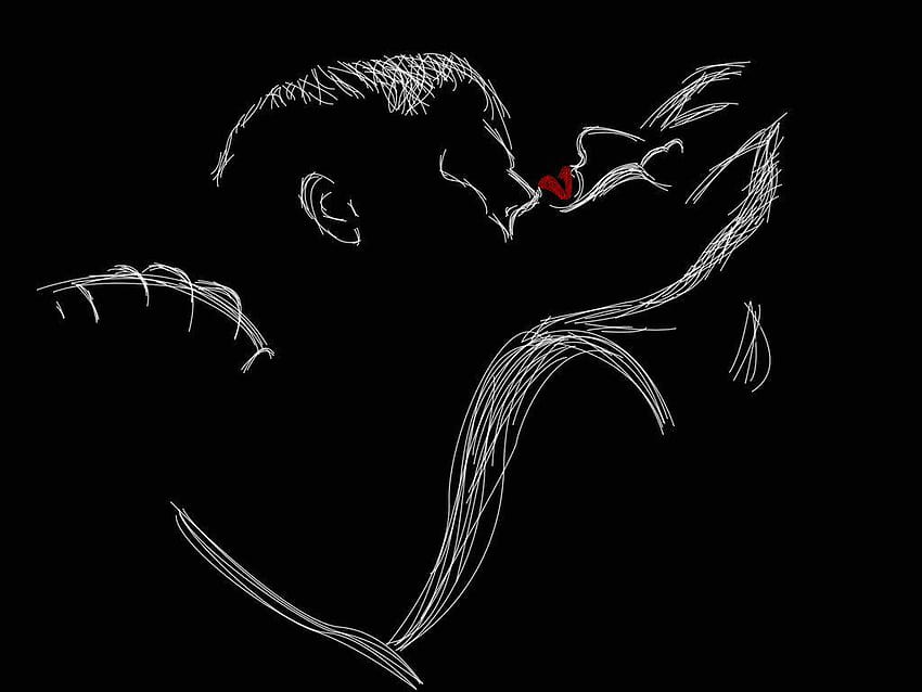 Kiss My Red Lips by Instinct1790, of lips kiss HD wallpaper
