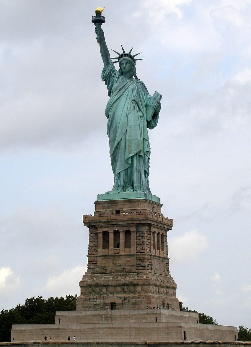 La Estatua de la Libertad, la libertad iluminando al mundo fondo de pantalla del teléfono