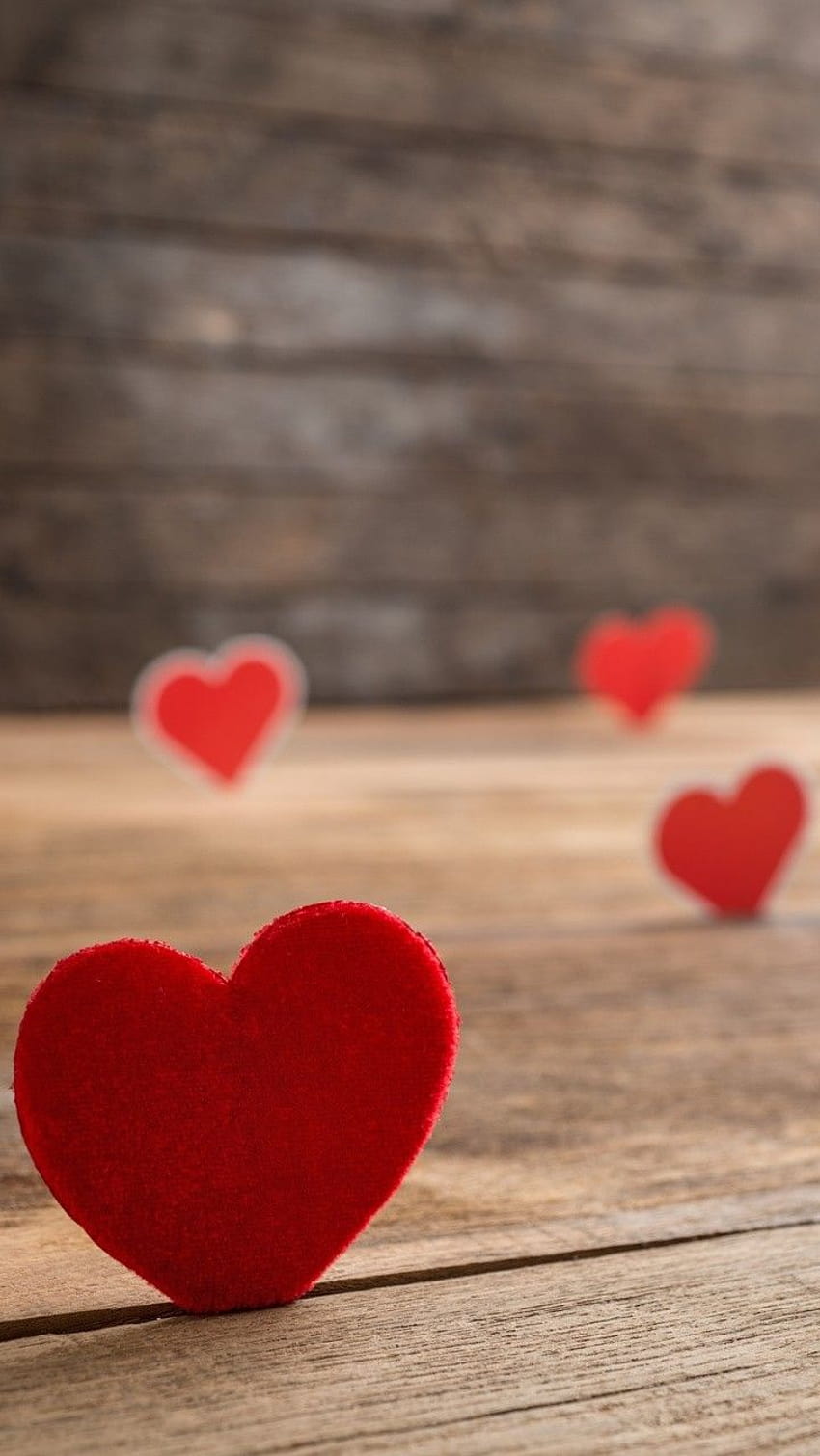 Hearts cute, rustic valentine day HD phone wallpaper