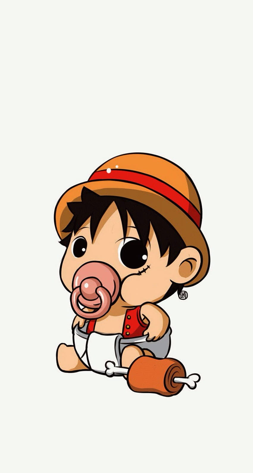ตัวละคร One Piece Baby ลูฟี่ตัวน้อย วอลล์เปเปอร์โทรศัพท์ HD