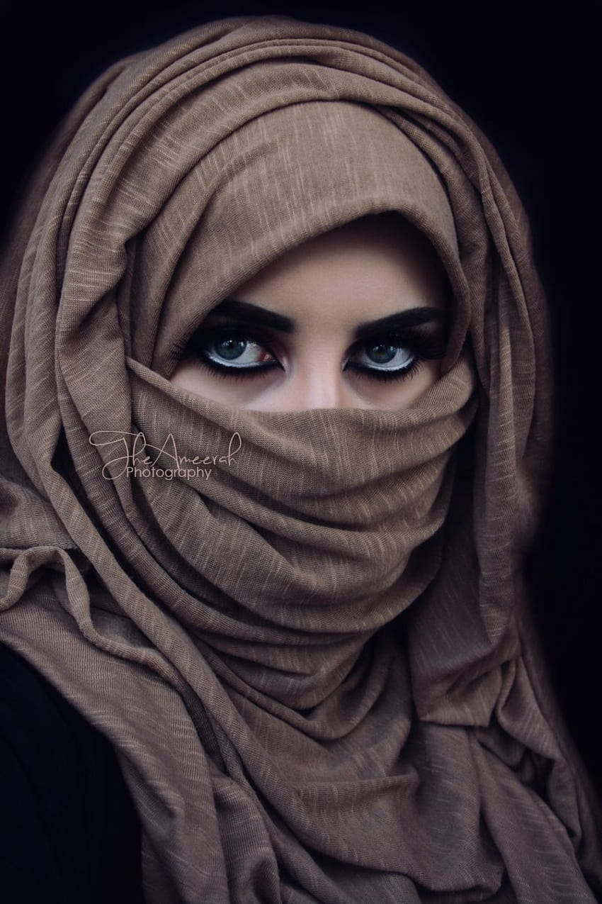 Niqab Ojos, burka fondo de pantalla del teléfono
