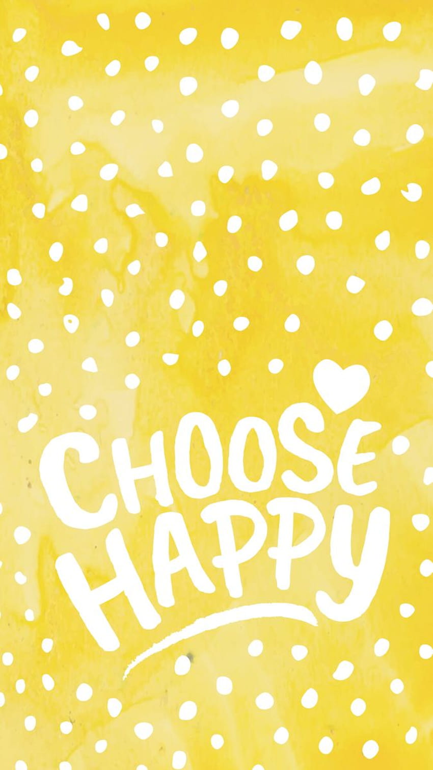 Pilih Happy Inspirational iPhone Yellow Aesthetic iPhone Inspiring, kuning pilih happy wallpaper ponsel HD