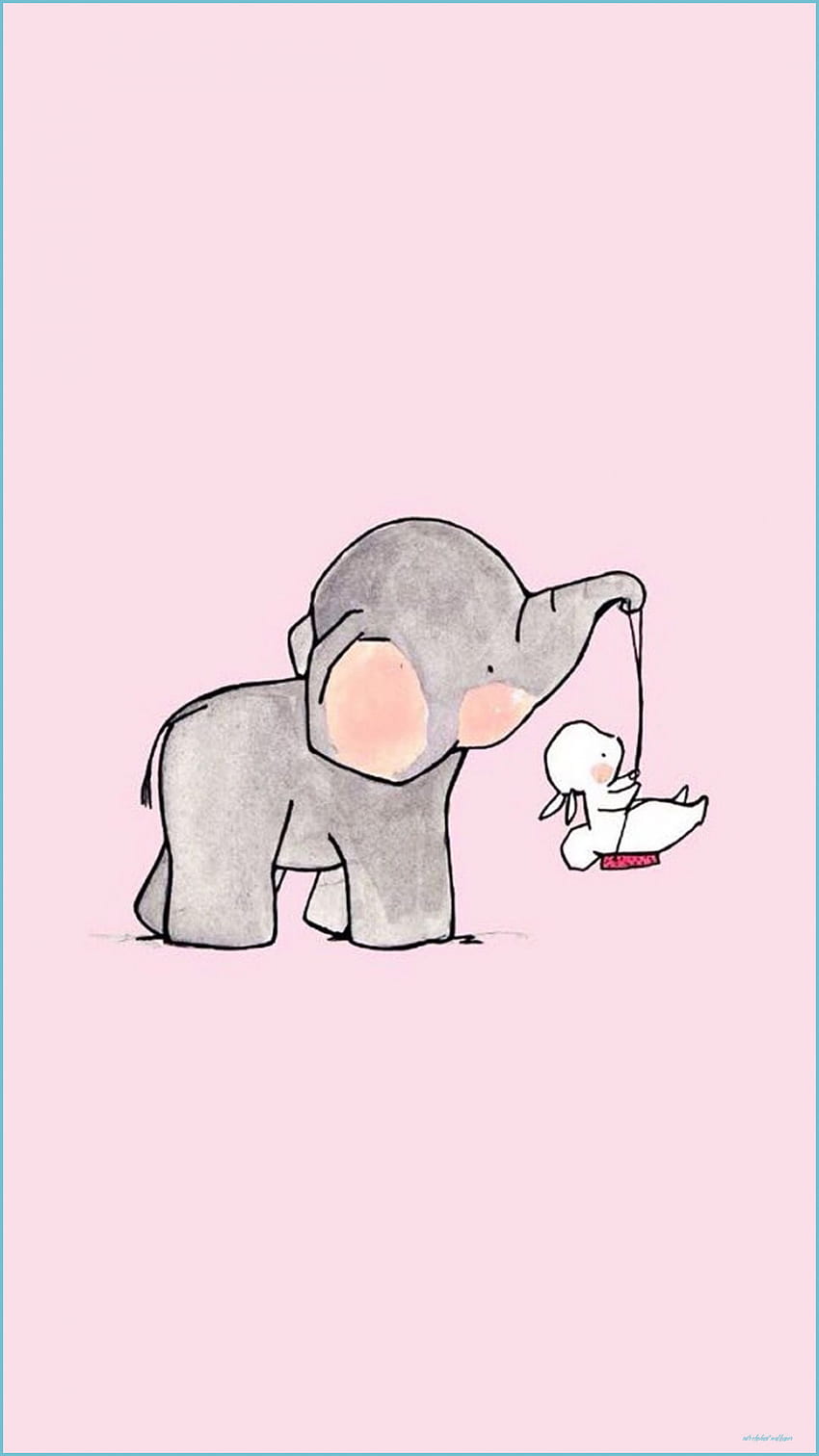 Kawaii Elephant, elephant logo HD phone wallpaper