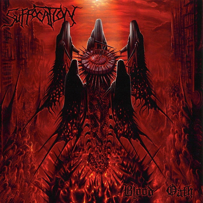 Brutal Death Metal Albumcover Suffocation 1417x1417 Hoch, brutaler Death Metal HD-Handy-Hintergrundbild