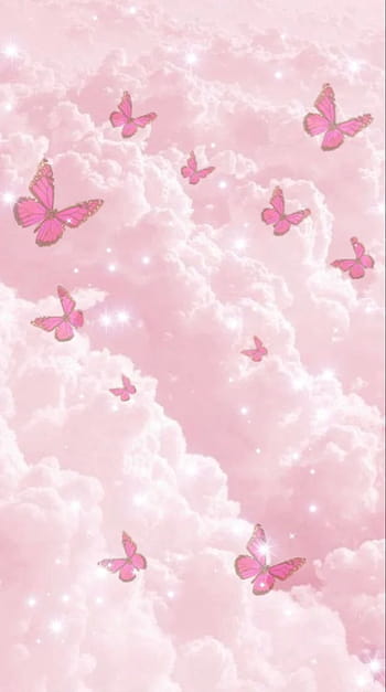 Cute aesthetic pink butterfly HD wallpapers | Pxfuel