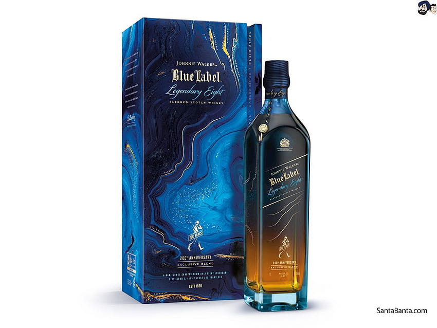 Johnnie Walker празнува своята 200-годишнина със специално издание на шотландско уиски Blue Label HD тапет