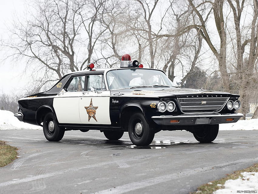 Chrysler Newport Police Cruiser 1963 automobile, chrysler cars HD wallpaper