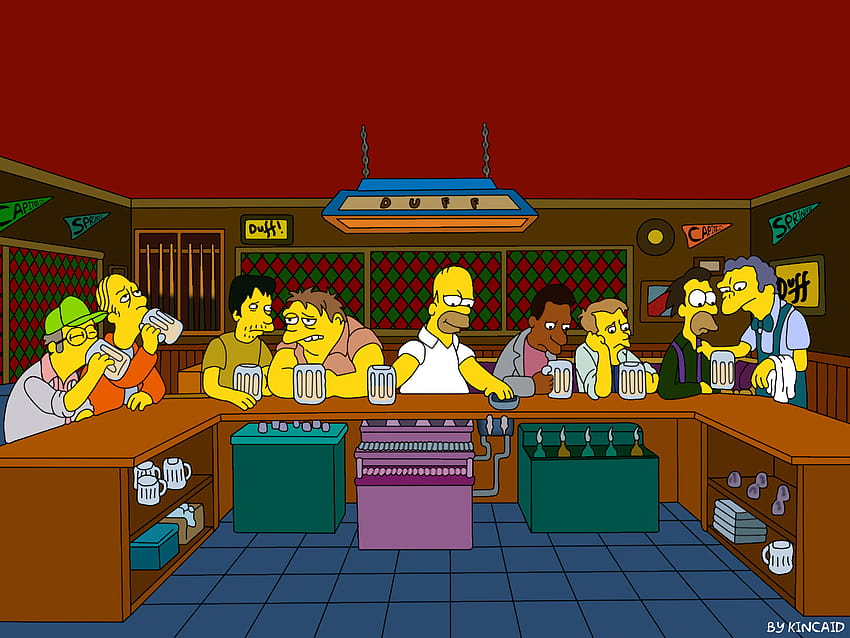 La Última Cena Los Simpson fondo de pantalla