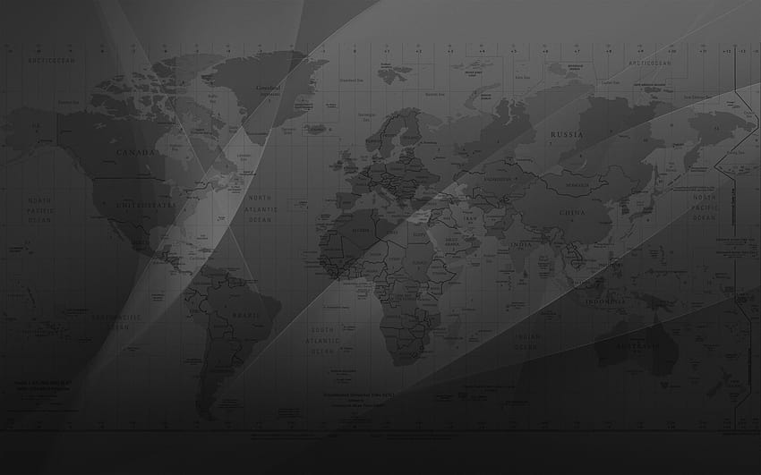 map vector art time zones the world in 2021, black map HD wallpaper
