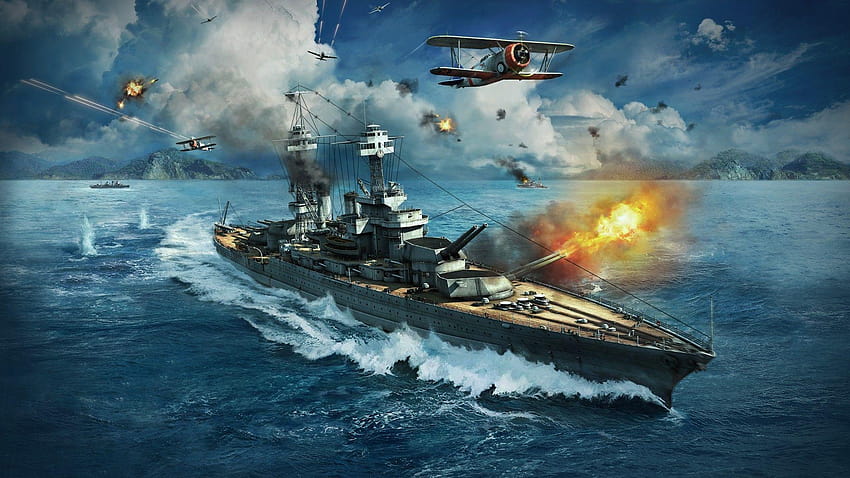 18개의 게임 World of Warships s HD 월페이퍼