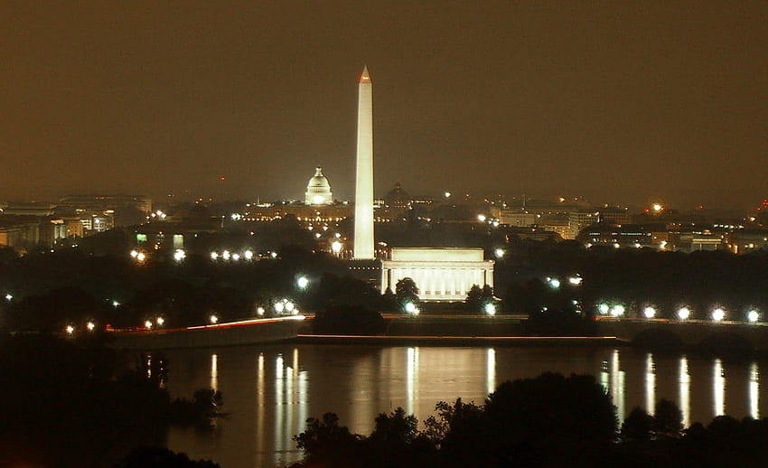 Black : on National Mall and Memorial HD wallpaper
