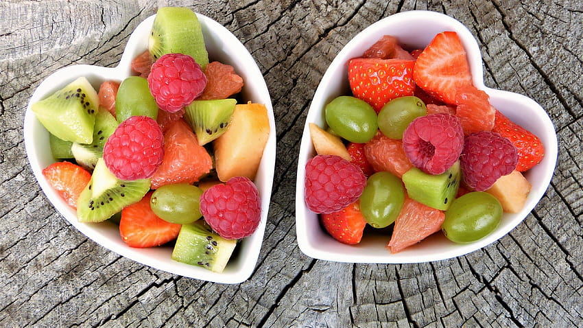 ID: 291331 / fruta frutas ensalada de frutas frisch bio corazón saludable fondo de pantalla