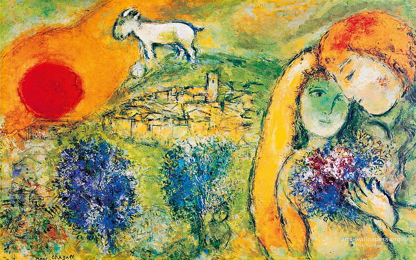 Marc Chagall , Gemälde, Kunst , Kunst, mit chagall art HD-Hintergrundbild