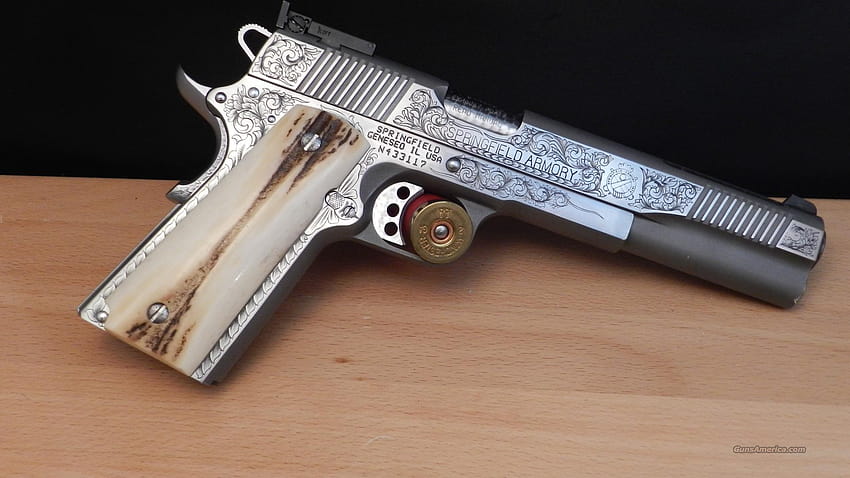 Springfield Armory 1911 Pistol and Backgrounds, custom colt 1911 HD wallpaper