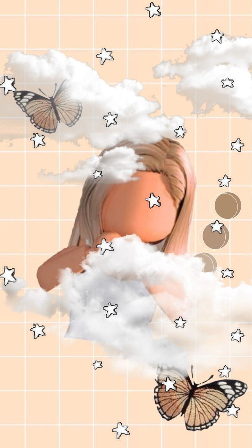 Aesthetic Roblox Girl, avatar roblox yang lucu wallpaper ponsel HD