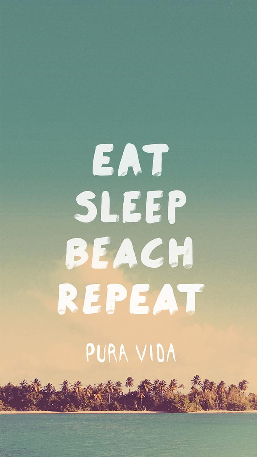 Eat Sleep Beach Повторете iPhone 6, повторете играта Eat Sleep HD тапет за телефон