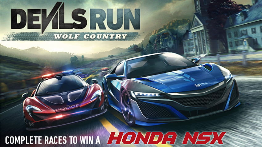 Honda NSX Devils Run Wolf Country NFS No Limits Full Event – ​​lancerGamer HD duvar kağıdı
