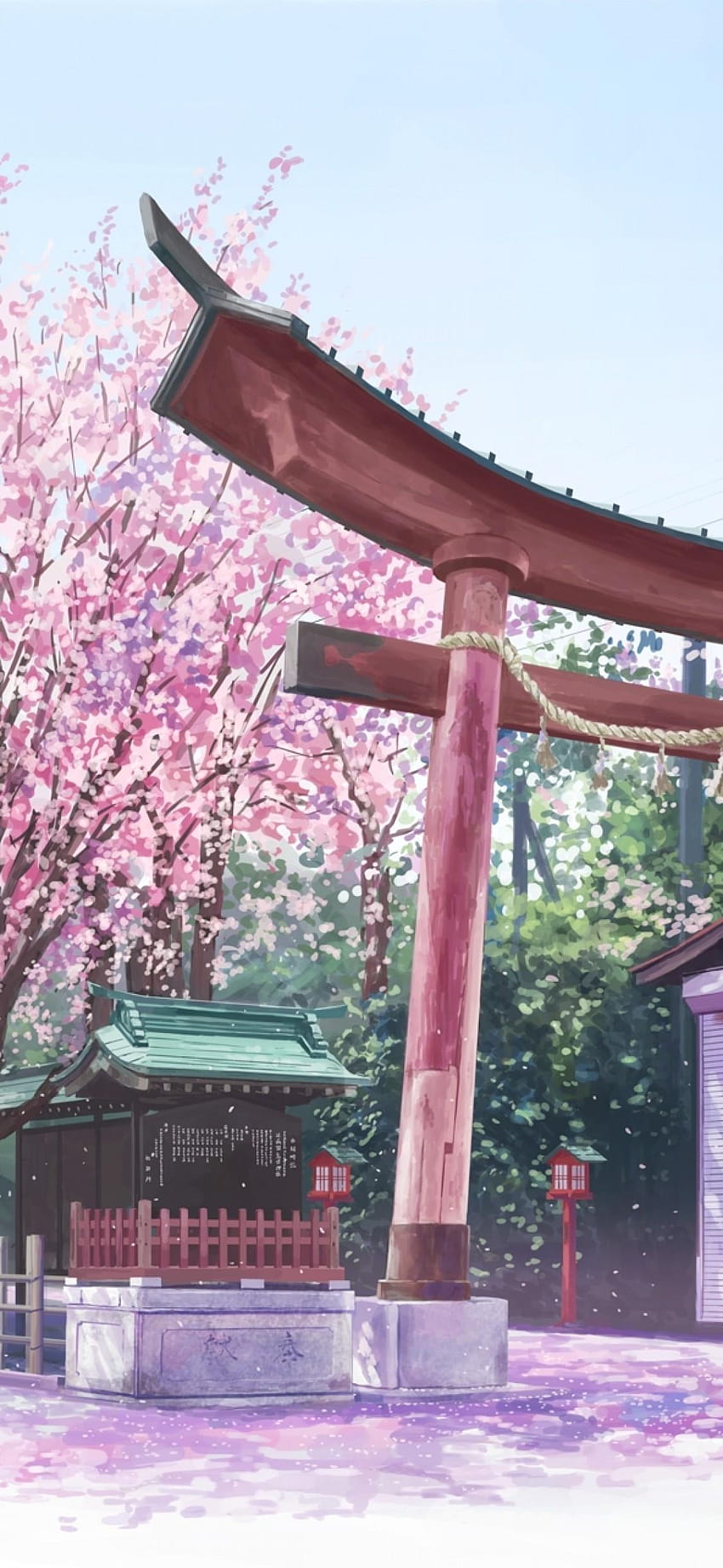 : Anime Iphone X, pink aesthetic japan wallpaper ponsel HD