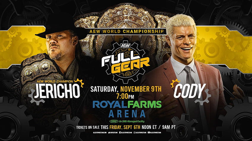 Chris Jericho vs. Cody World Championship match announced, aew all elite wrestling HD wallpaper