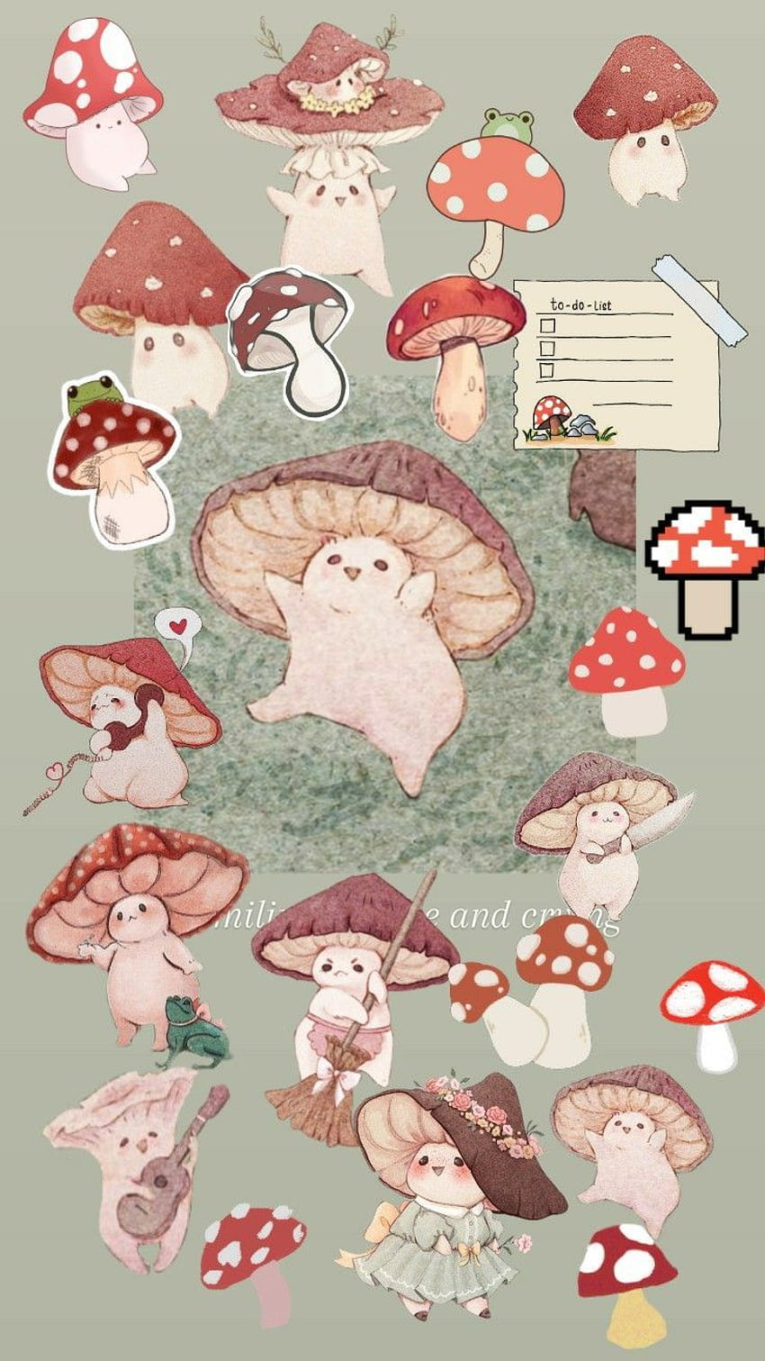 cute anime mushroom girl