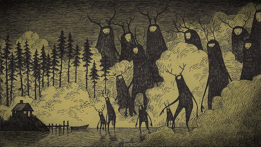 Dark, Evil, Horror, Spooky, Creepy, Scary / und Mobile Backgrounds, Goatman HD-Hintergrundbild