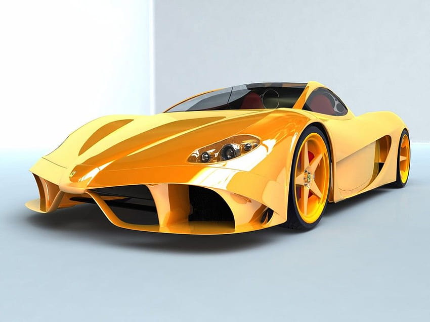 Yellow car, finest 3D Poster – Car – A House of Fun, car poster HD wallpaper