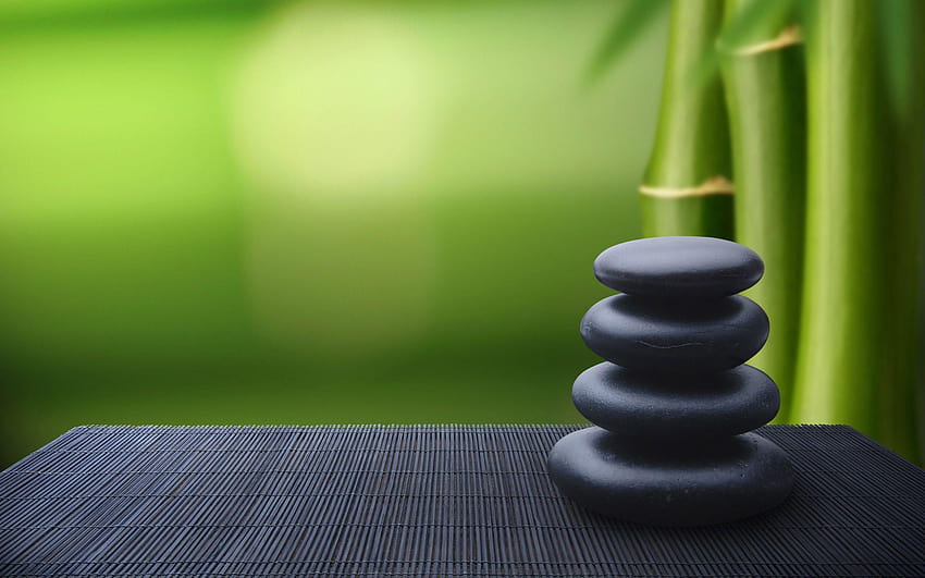 Bamboo Stones Zen Meditation Fresh New ~ Bamboo, mindfulness HD wallpaper