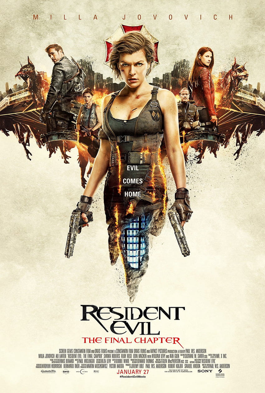 Resident Evil: The Final Chapter, resident evil poster HD phone wallpaper