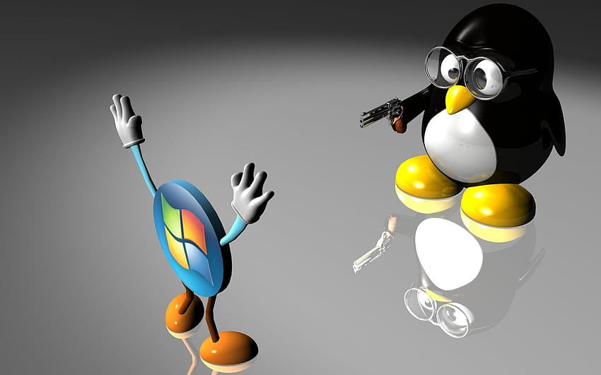 93 Linux, pingouin sombre Linux Fond d'écran HD