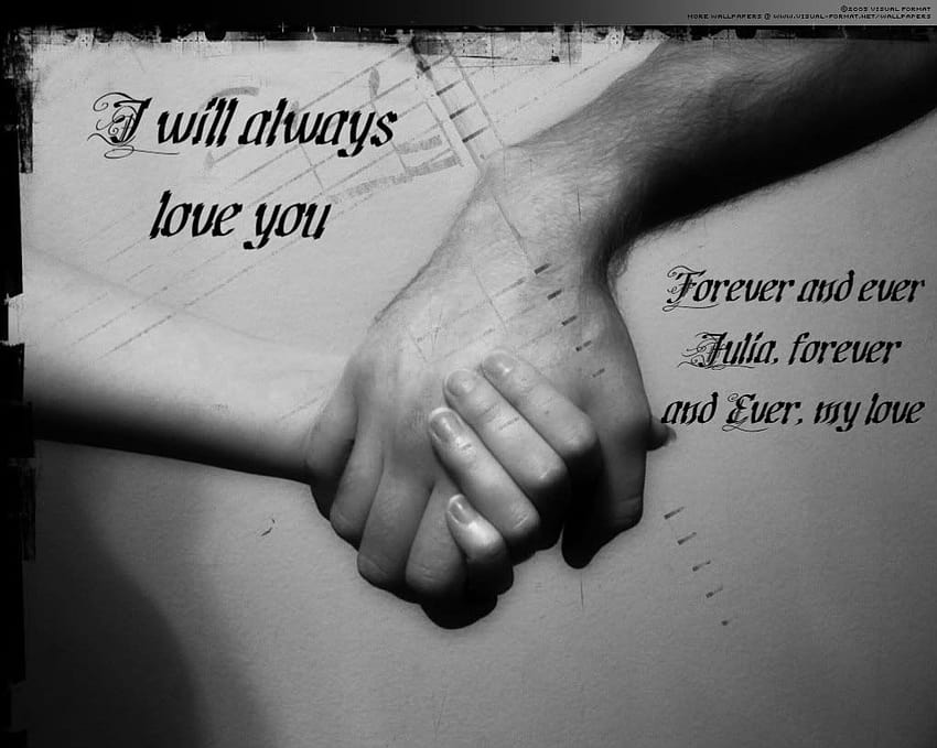 holding hands couple with quotes