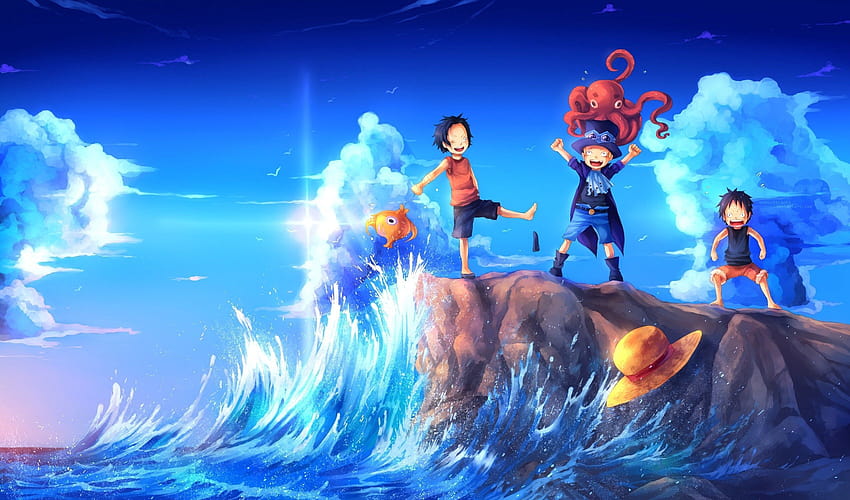 One Piece Azul, 3d de una sola pieza fondo de pantalla