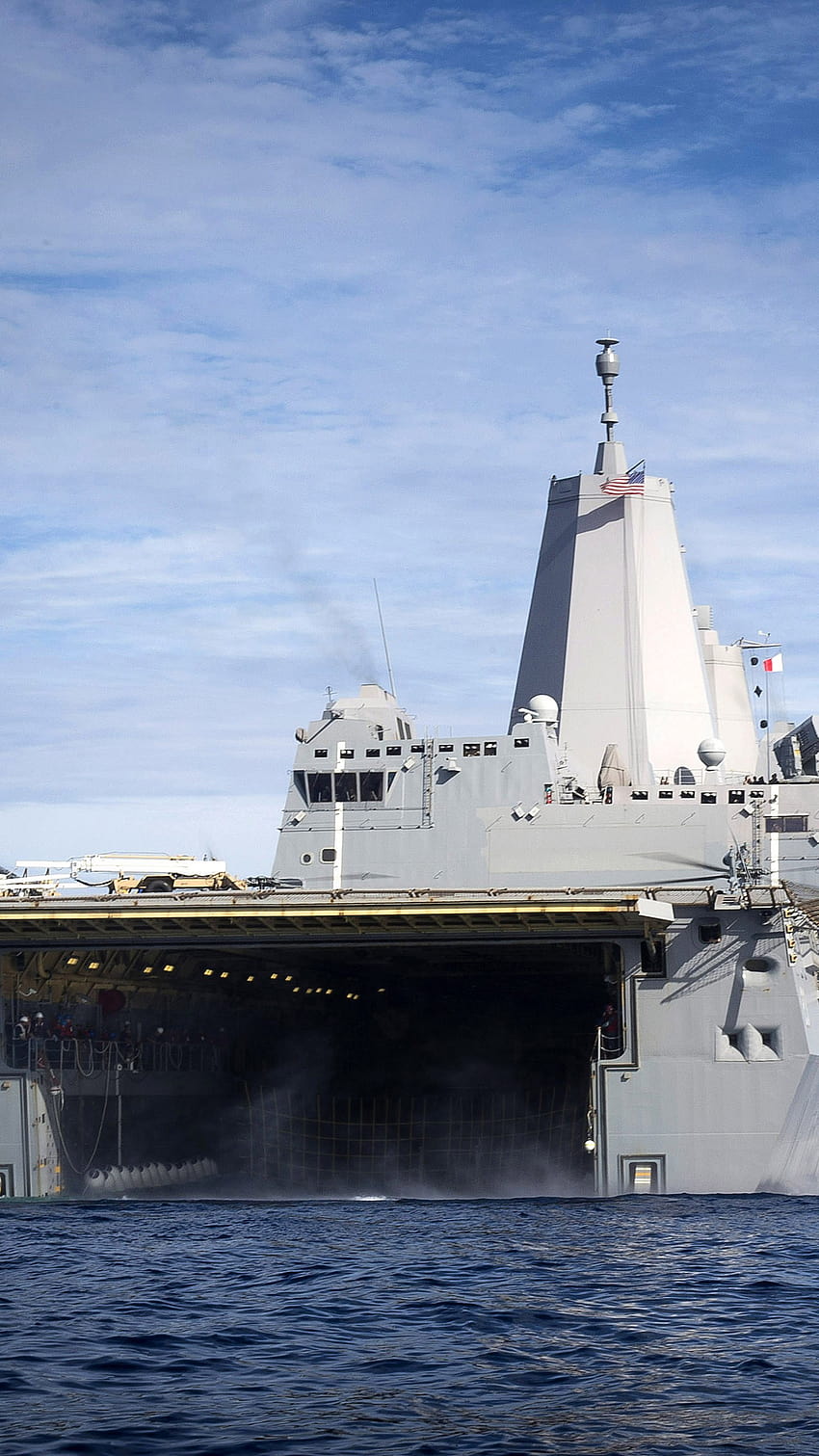 USS Anchorage, transport dock, amphibious, LPD HD phone wallpaper