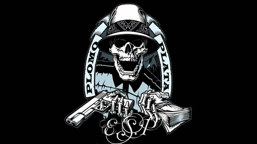 CHICANO RAP INSTRUMENTAL, gangster skull HD wallpaper