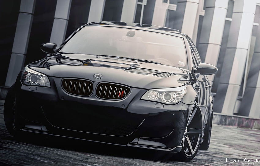 BMW, Schwarz, E60, BMW M5 E60 HD-Hintergrundbild