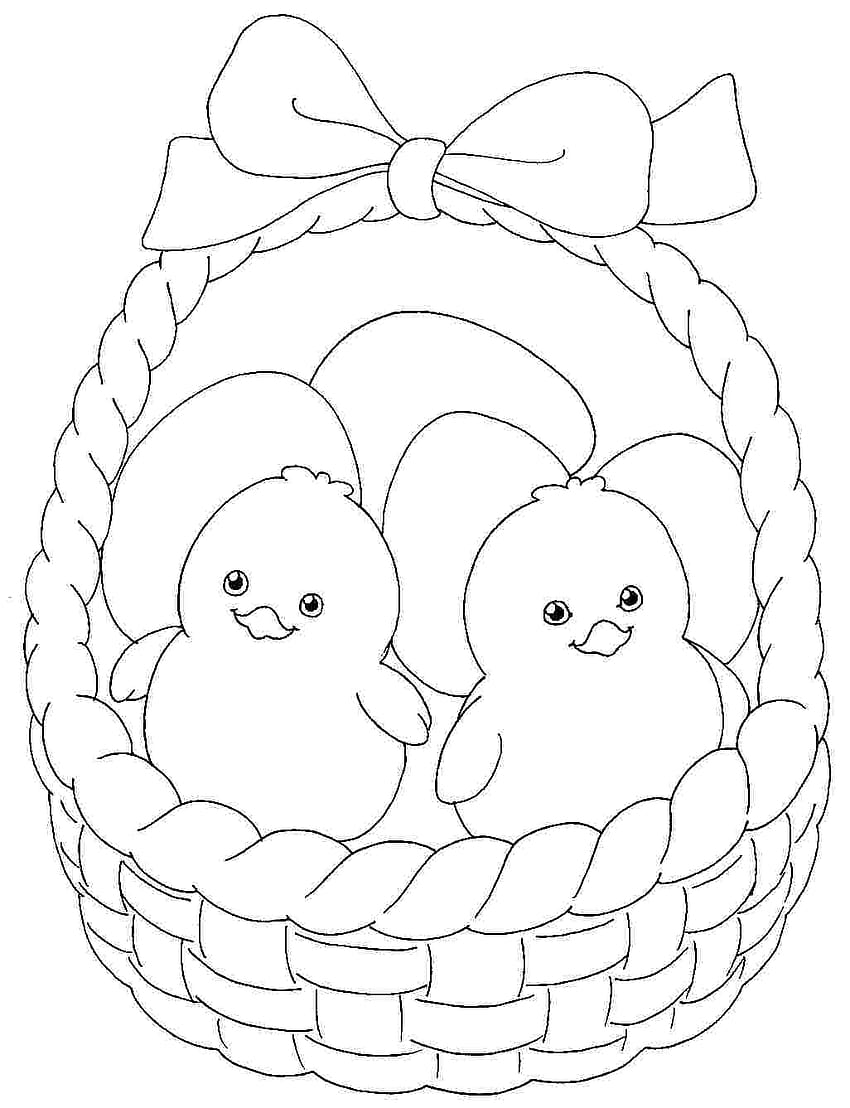 coloring pages easter chick coloring, easter chiks HD phone wallpaper