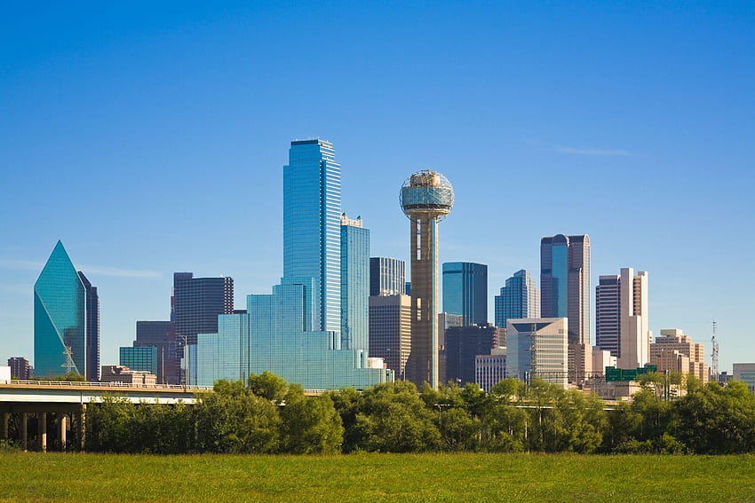 city skyline, Dallas, Texas, dallas skyline HD wallpaper