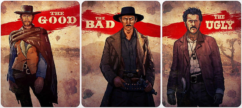 Clint Eastwood, El bueno, el feo y el malo, el bueno, el feo y el malo fondo de pantalla