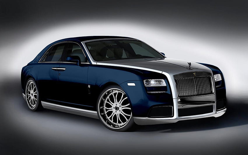 Blue Silver Rolls Royce Car HD wallpaper | Pxfuel