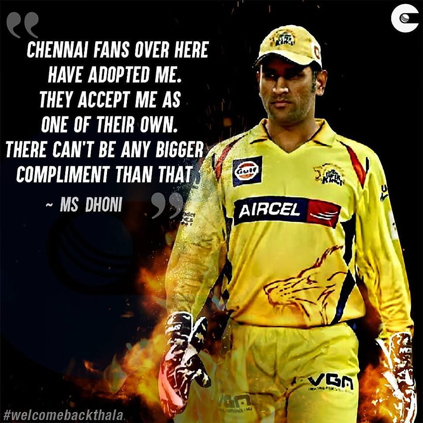 MS Dhoni on his connection with Chennai Super Kings Sports [960x960] for  your , Mobile & Tablet, ms dhoni quotes HD phone wallpaper | Pxfuel