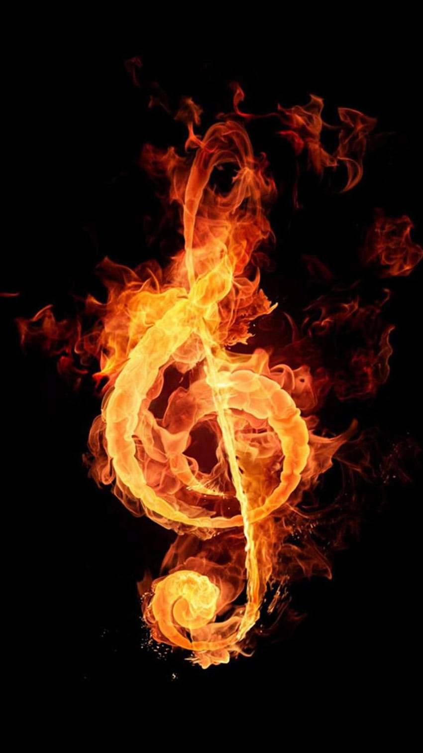 Fire music notation iPhone 6, fire phone HD phone wallpaper