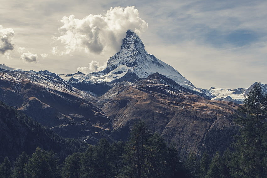 Matterhorn สำหรับหน้าจอของคุณหรือมือถือและง่ายต่อการหุบเขา reichenbachtal สวิตเซอร์แลนด์ วอลล์เปเปอร์ HD
